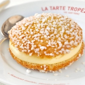 The famous buttery brioche from La Tarte Topezienne.