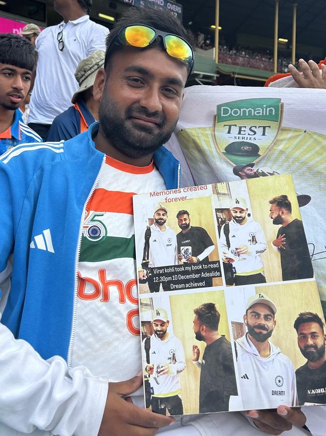 Shobhit Virmani is Kohli’s number one fan. Picture: Eilidh Sproul-Mellis