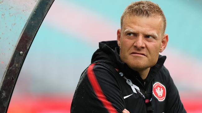 Wanderers coach Gombau is marking his territory. Picture: Brett Costello