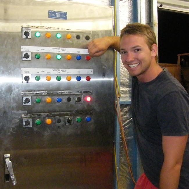 Cairns Regional Council senior project engineer Ross Percival wrote a damning letter to the CCC before his death. He is pictured here as a final-year CQUniversity student when he was doing his undergraduate thesis on the Woodfordia wastewater treatment facility. Picture: Supplied