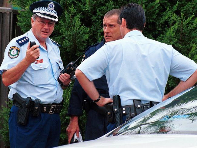 The command post of the 2001 search for Courtney, outside her home.