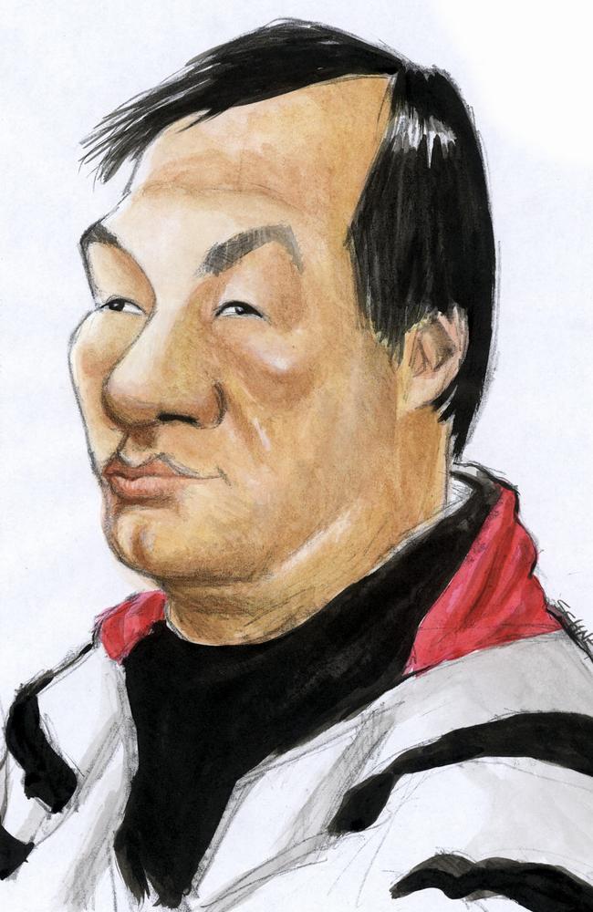 A court sketch of Huan Yun Xiang in court. Artist: Simon Schneider