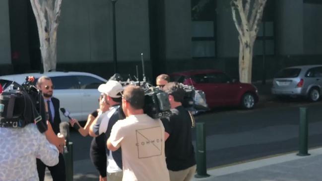 Karmichael Hunt arrives at Brisbane court