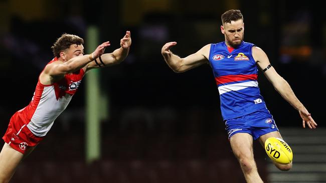 Hayden Crozier has been reinvigorated as a defender at the Bulldogs. Picture: AAP