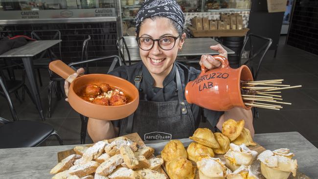 Michelle Di Pietro owner and chef of Abruzzo Lab. Picture:Rob Leeson.