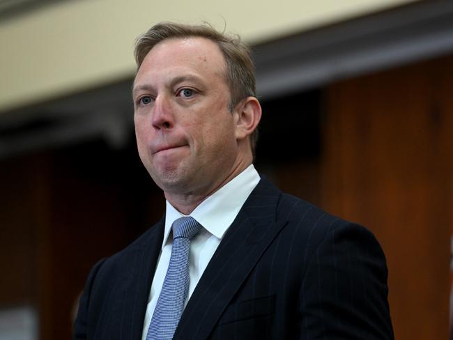 BRISBANE, AUSTRALIA - NewsWire Photos - MAY 1, 2024. Queensland Premier Steven Miles speaks during a press conference at Parliament House in Brisbane. Picture: Dan Peled / NCA NewsWire