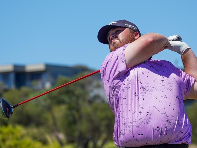 Corey Lamb at the first round of the Victorian PGA at Moonah Links Photo: Golf Australia