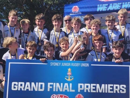 Happy winners at the Sydney Rugby Union grand final day. Picture: Supplied