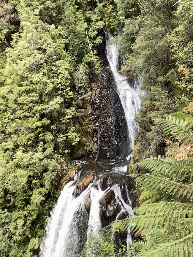 Philosopher Falls on Tasmania's north-west coast, where Ms Cremer went missing