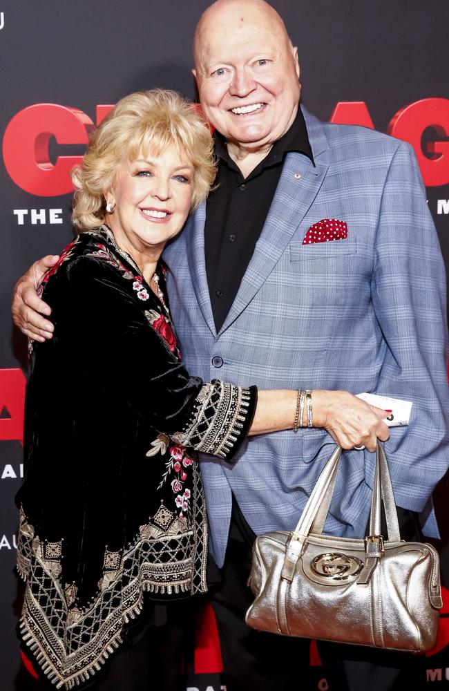 Bert Newton with his wife of almost 50 years, Patti. Picture: Sam Tabone/Getty Images