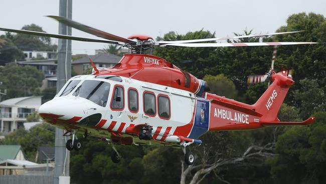 A Learner motorbike rider was airlifted to hospital after a solo crash near Pound Creek.