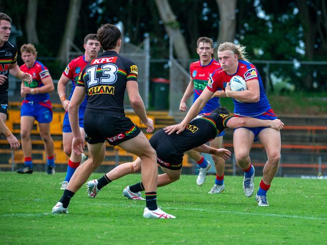 Myles Martin looks dangerous with the ball during the SG Ball. Picture: Thomas Lisson