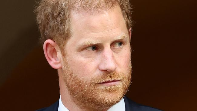 LONDON, ENGLAND - MAY 08: Prince Harry, The Duke of Sussex departs The Invictus Games Foundation 10th Anniversary Service at St Paul's Cathedral on May 08, 2024 in London, England. (Photo by Chris Jackson/Getty Images for Invictus Games Foundation)