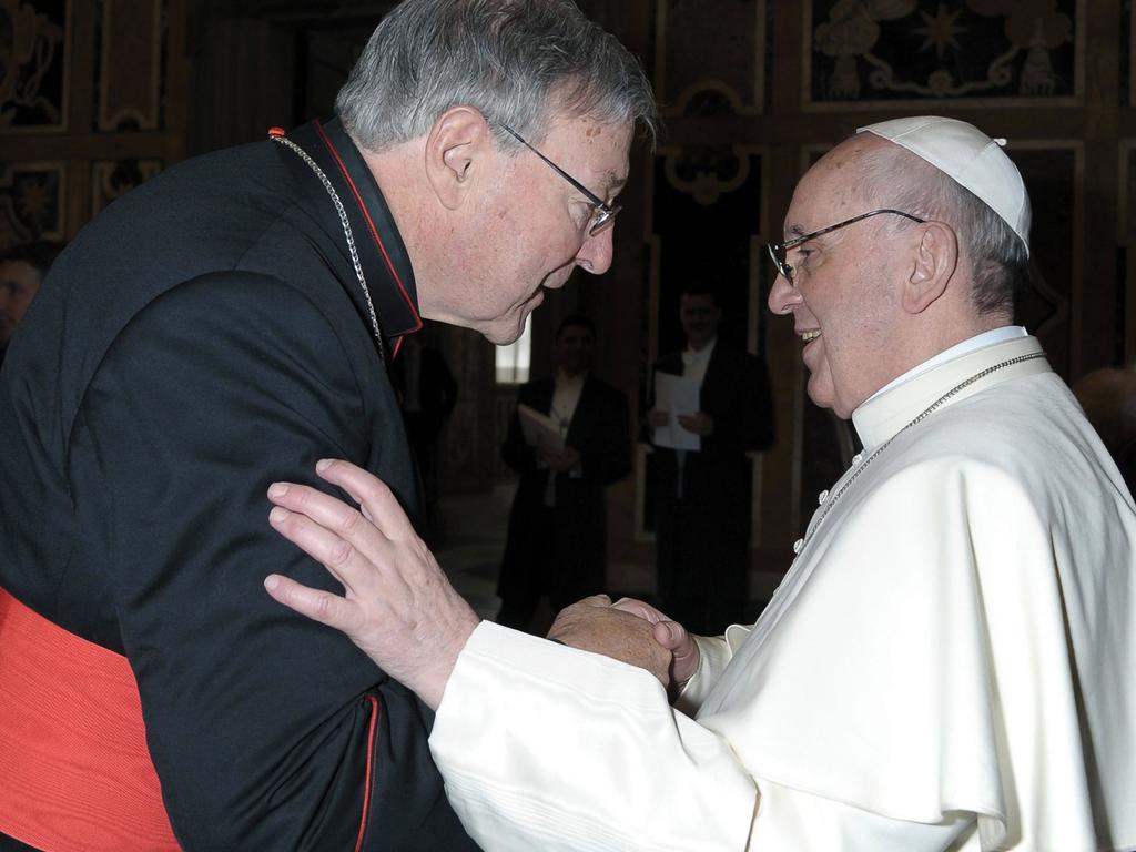 Pope Francis put Cardinal George Pell in charge of the Vatican’s finances. Picture: Supplied