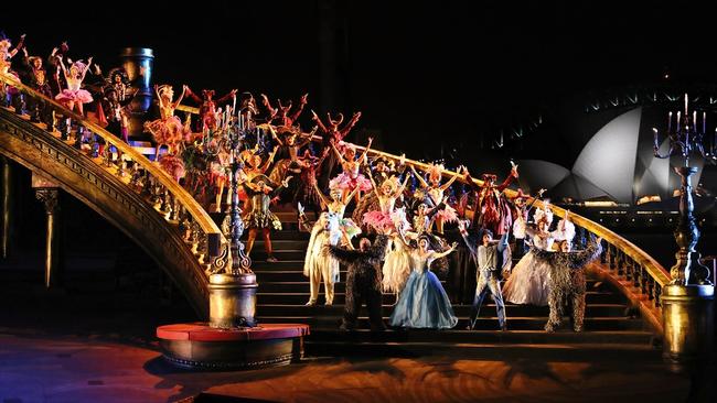 The Phantom of the Opera cast performing Masquerade.