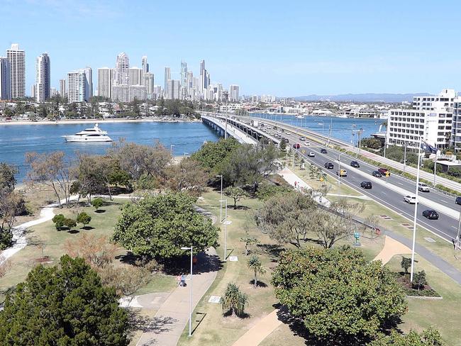 Gold Coast Show.Photo of the view to Sundale Bridge from the ferris wheel.Photo by Richard Gosling