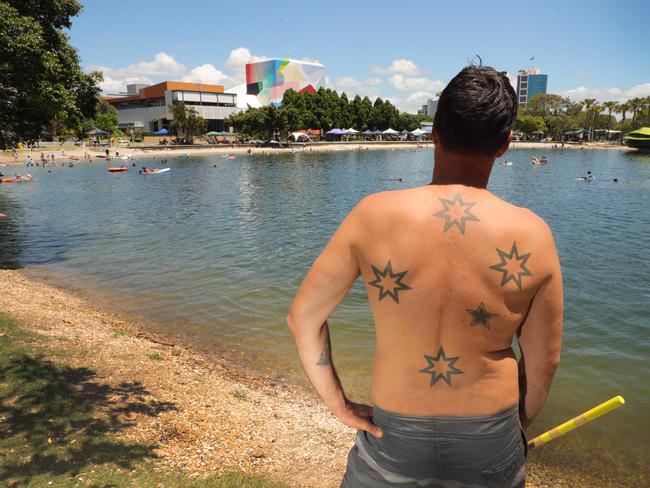 Crowds flocked to Evandale Lakes. Aussie Aussie Aussie, Oi Oi Oi. Picture: Glenn Hampson.