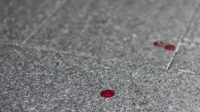 The mum said blood was left around her Box Hill South home after the break-in. Generic image