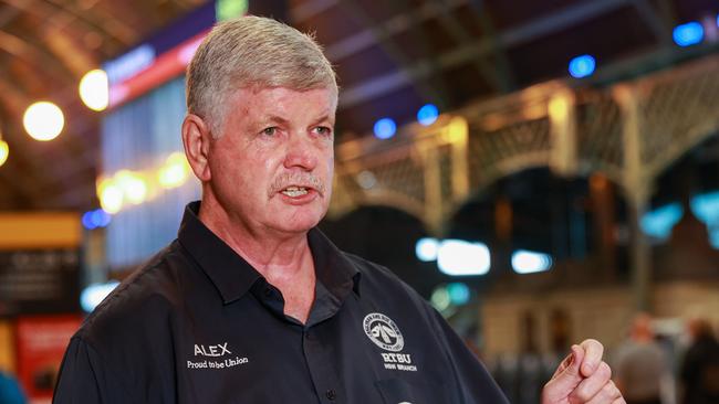 Rail, Tram and Bus Union secretary Alex Claassens says a planned rail strike in Sydney isover safety concerns. Picture: Justin Lloyd.