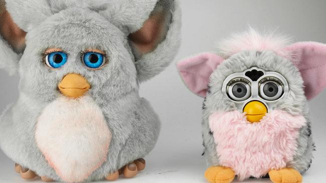 The new and old furby soft toys which soared to popularity in the 2000s.