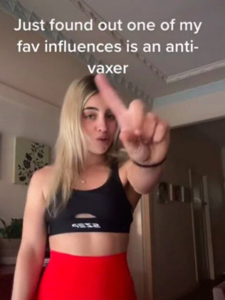 In recent weeks fans have been unfollowing the pair after sharing their anti-lockdown and vaccine views. Picture: TikTok/tiarnehcc