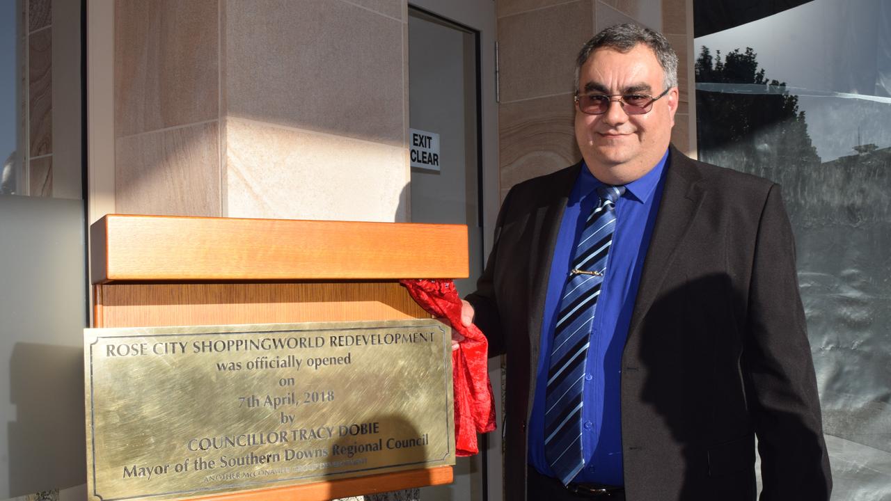 Rose City Shoppingworld centre manager Jason Gard at the official opening of the Fitzroy St mall in 2018.