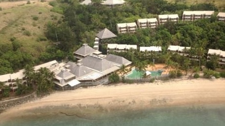 The current state of the Beach Resort at Lindeman Island post Cyclone Debbie.