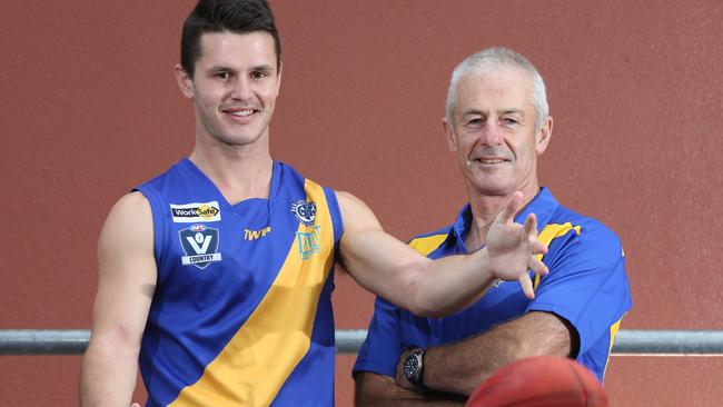 Bill Dixon with his son Nick. Picture: Peter Ristevski