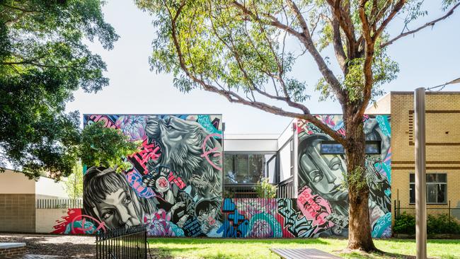 Graffiti House as the home became known after it was completed — finally. Image: Katherine Lu.