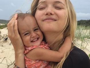 Model Gemma Ward with her daughter Nahla. Picture: Instagram