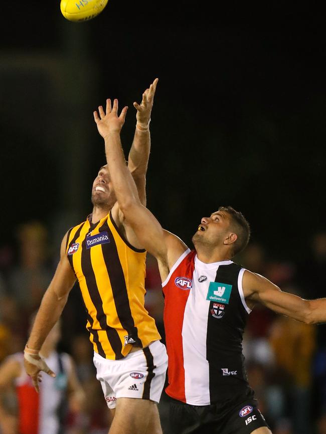 Paddy Ryder will split his time between the forward line and the ruck. Picture: Getty