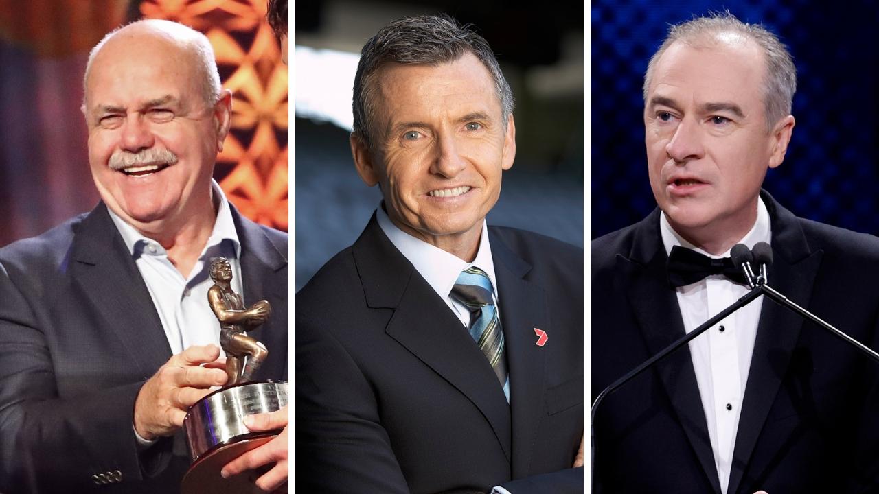 Leigh Matthews, Bruce McAvaney and Gerard Whateley.