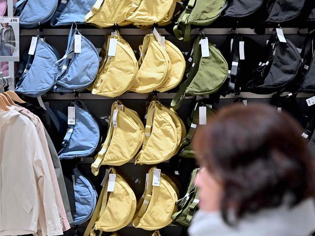 The bag is so popular it became Uniqlo’s best-selling of all time. Picture: Richard A Brooks/AFP