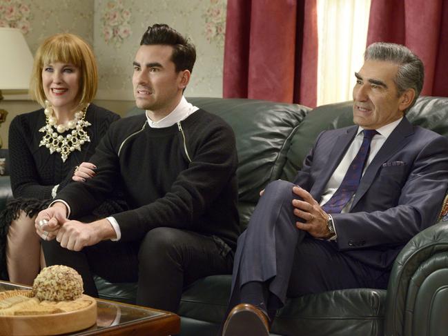 A family that begins to come together under adversity: Schitt’s Creek