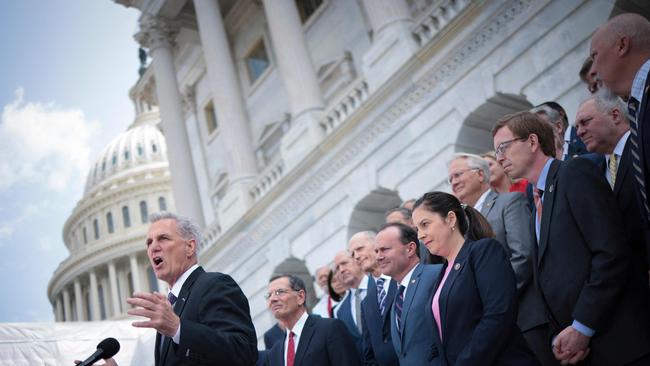 House Speaker Kevin McCarthy outside the US Capitol. Picture: Win McNamee/Getty Images/AFP