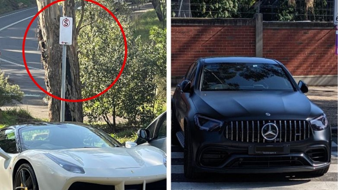 Entitled Melbourne supercar drivers park illegally