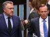 Question Time in the House of Representatives in Parliament House in Canberra 27th March 2014. The Prime Minister Tony Abbott with The Treasurer Joe Hockey, enter the chamber for Question Time in the House of Representatives in Parliament House Canberra.