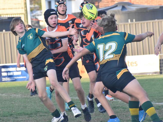 Rockhampton District Secondary Schools Rugby League grand finals, Year 8C, Chanel College, Gladstone, versus Glenmore State High, Browne Park, September 7, 2022.