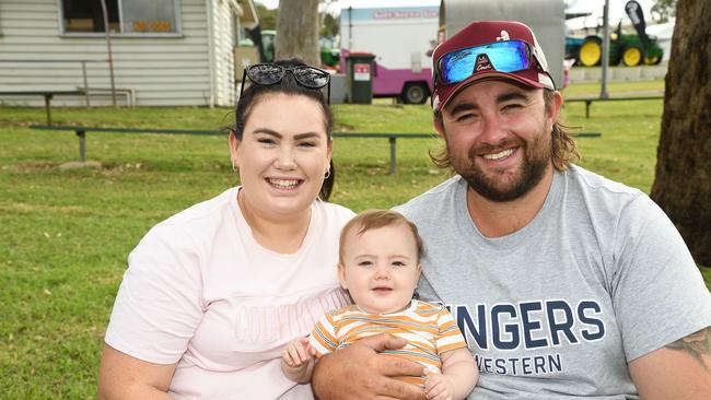 Samantha, Bevan and Mason Moore at the Heritage Bank Toowoomba Royal Show. Saturday March 26, 2022