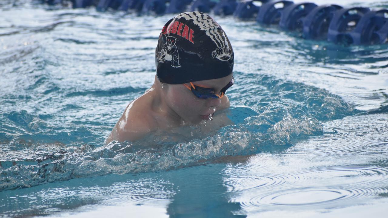 Action at the Central Queensland Swimming Championships at the 2nd World War Memorial Aquatic Centre, Rockhampton, on March 1, 2025.