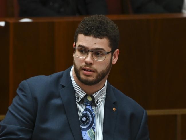 CANBERRA, AUSTRALIA - NewsWire Photos September 27, 2022: Senator Jordon Steele-John during Question Time at Parliament House in Canberra. Picture: NCA NewsWire / Martin Ollman