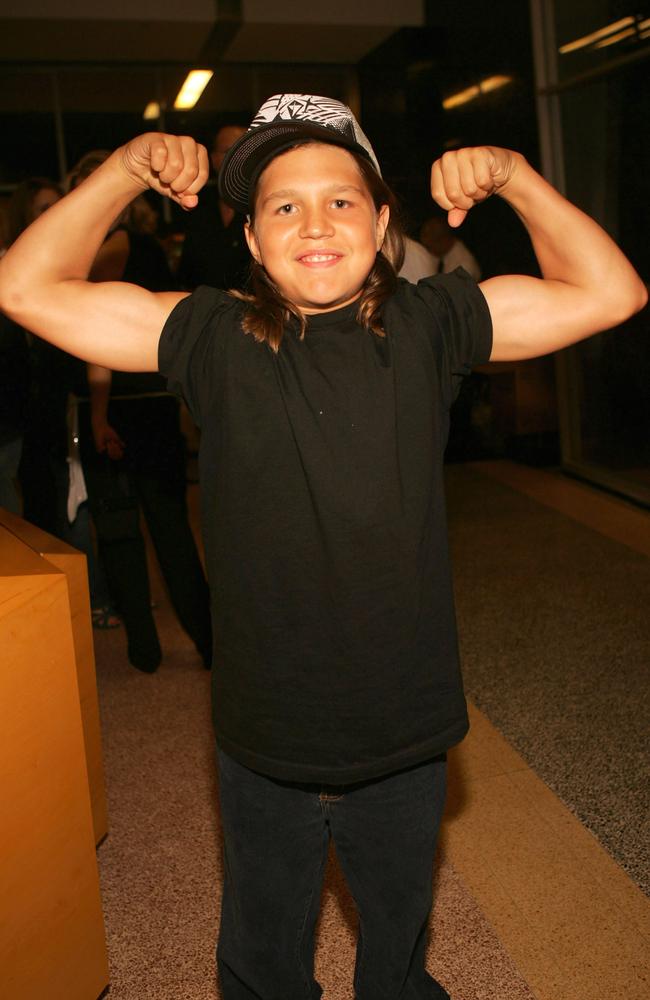 Richard Sandrak was a child body builder. Picture: Michael Bezjian/WireImage