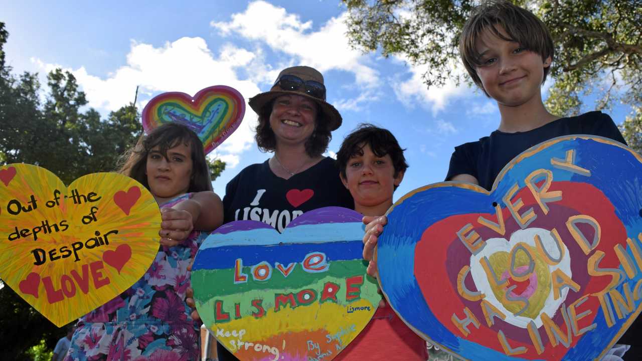 The community spirit was high at Lismore's One Year On Flood Anniversary. Picture: Jasmine Burke