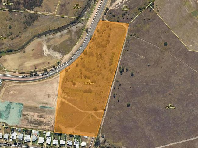 Planning is underway to develop a 3.91ha at 78-94 John Melton Black Drive. Picture: TCC.