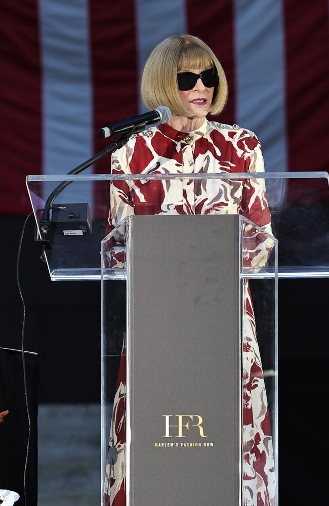 The remark came after Wintour poked fun at Campbell’s lateness. Photo: Theo Wargo/Getty Images.