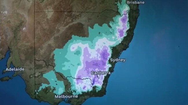 A frost warning for much of southeast Australia on Thursday, Friday. Picture: BOM