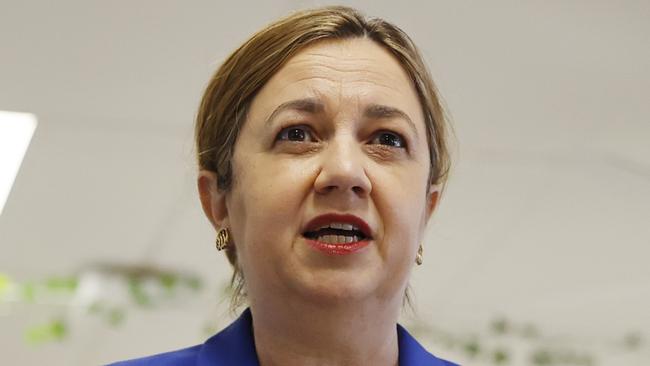 Premier Annastacia Palaszczuk on a visit to the Nirimba State School on the Sunshine Coast. Picture Lachie Millard