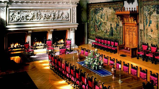 Banquet hall in the Biltmore Estate, North Carolina.