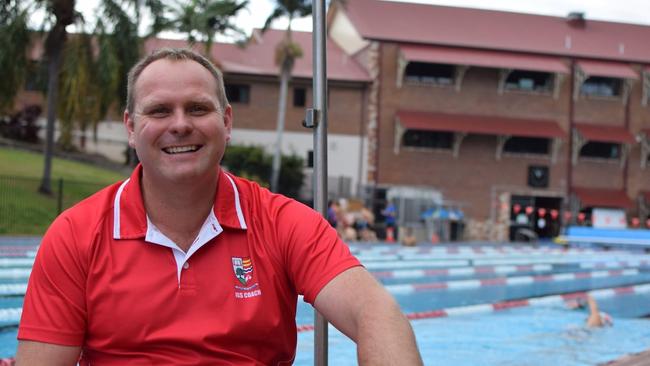 Ipswich Grammar Swimming Club head coach Tom Harris.