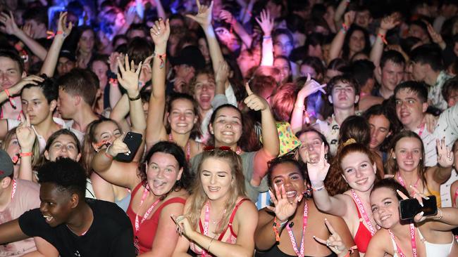 School leavers partying in 2019. Picture: AAP Image/Richard Gosling